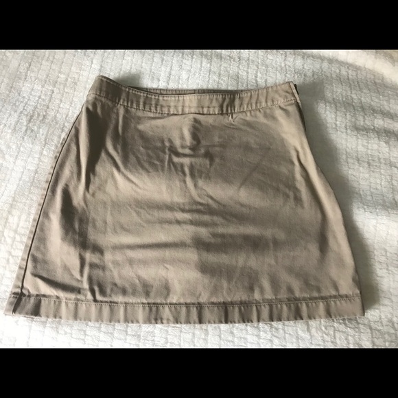 Lands' End Dresses & Skirts - Lands End tan khaki skort school work Juniors 5